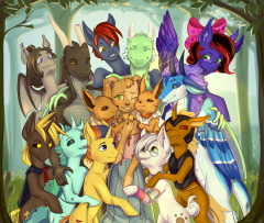 Evan/Eve commission by PeachyPoe